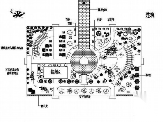 广元市某小区绿地规划设计施工图施工图下载【ID:161090126】