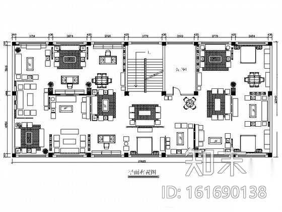 [山东]某工厂红木家具展厅室内装修图施工图下载【ID:161690138】