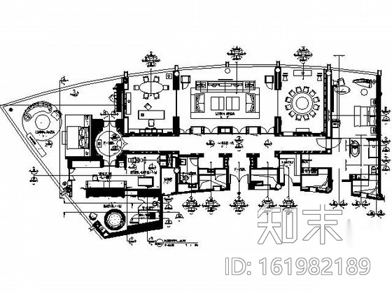 五星皇冠酒店总统套房施工图cad施工图下载【ID:161982189】