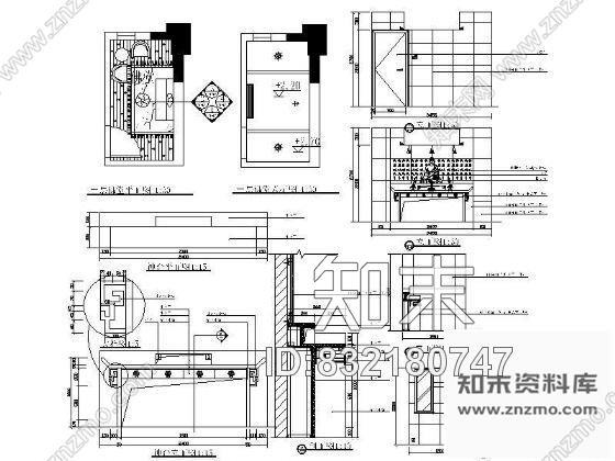 别墅佛堂施工图下载【ID:832180747】