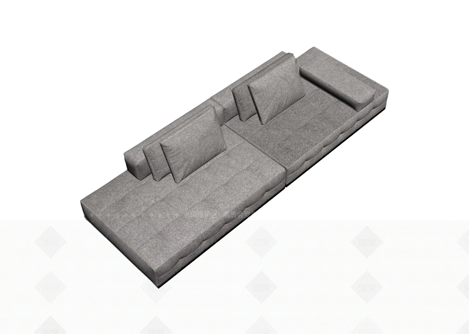 现代简约沙发3D模型下载【ID:1205544270】