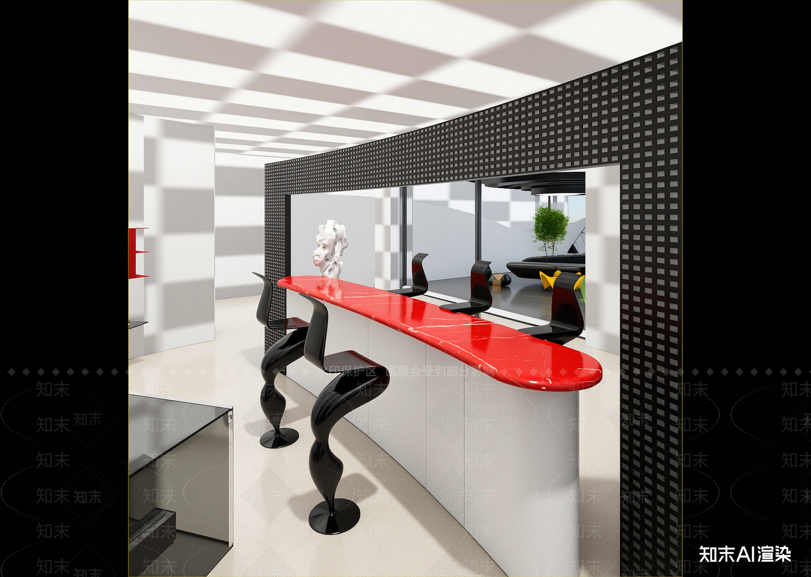 轻奢吧台3D模型下载【ID:1214852723】
