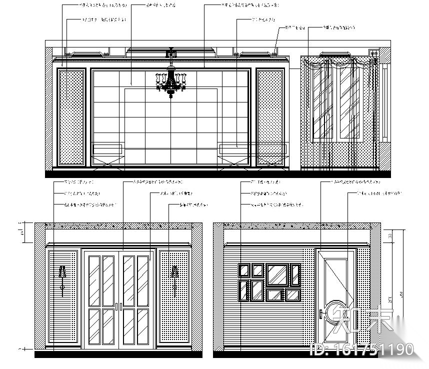 [上海]双层花园别墅装修图cad施工图下载【ID:161751190】