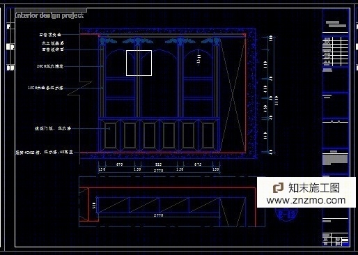 一套欧式施工图施工图下载【ID:36913466】