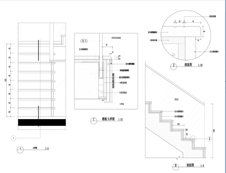 某中式建欧别墅室内装修设计施工图及效果图cad施工图下载【ID:165560109】