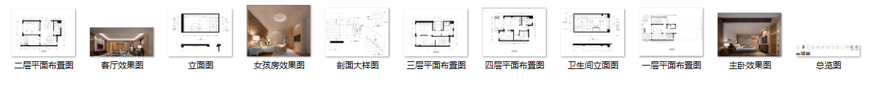 某中式建欧别墅室内装修设计施工图及效果图cad施工图下载【ID:165560109】