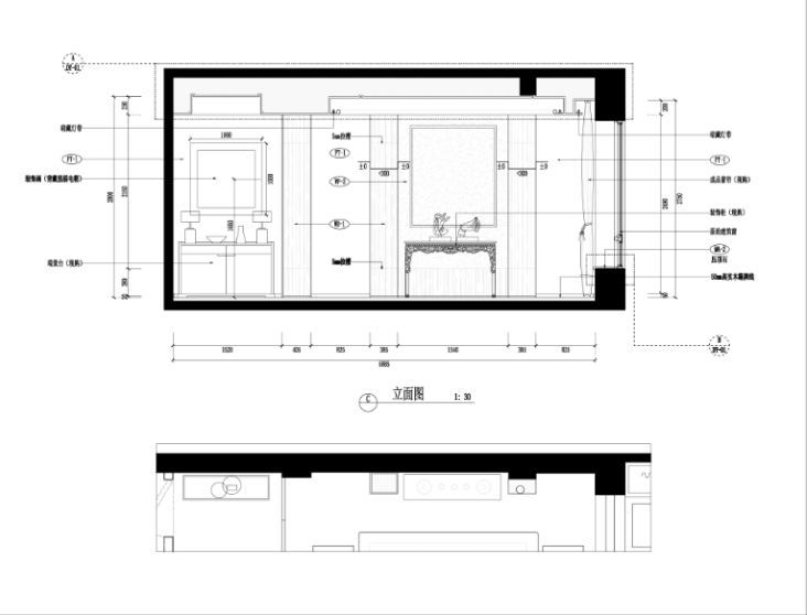 某中式建欧别墅室内装修设计施工图及效果图cad施工图下载【ID:165560109】