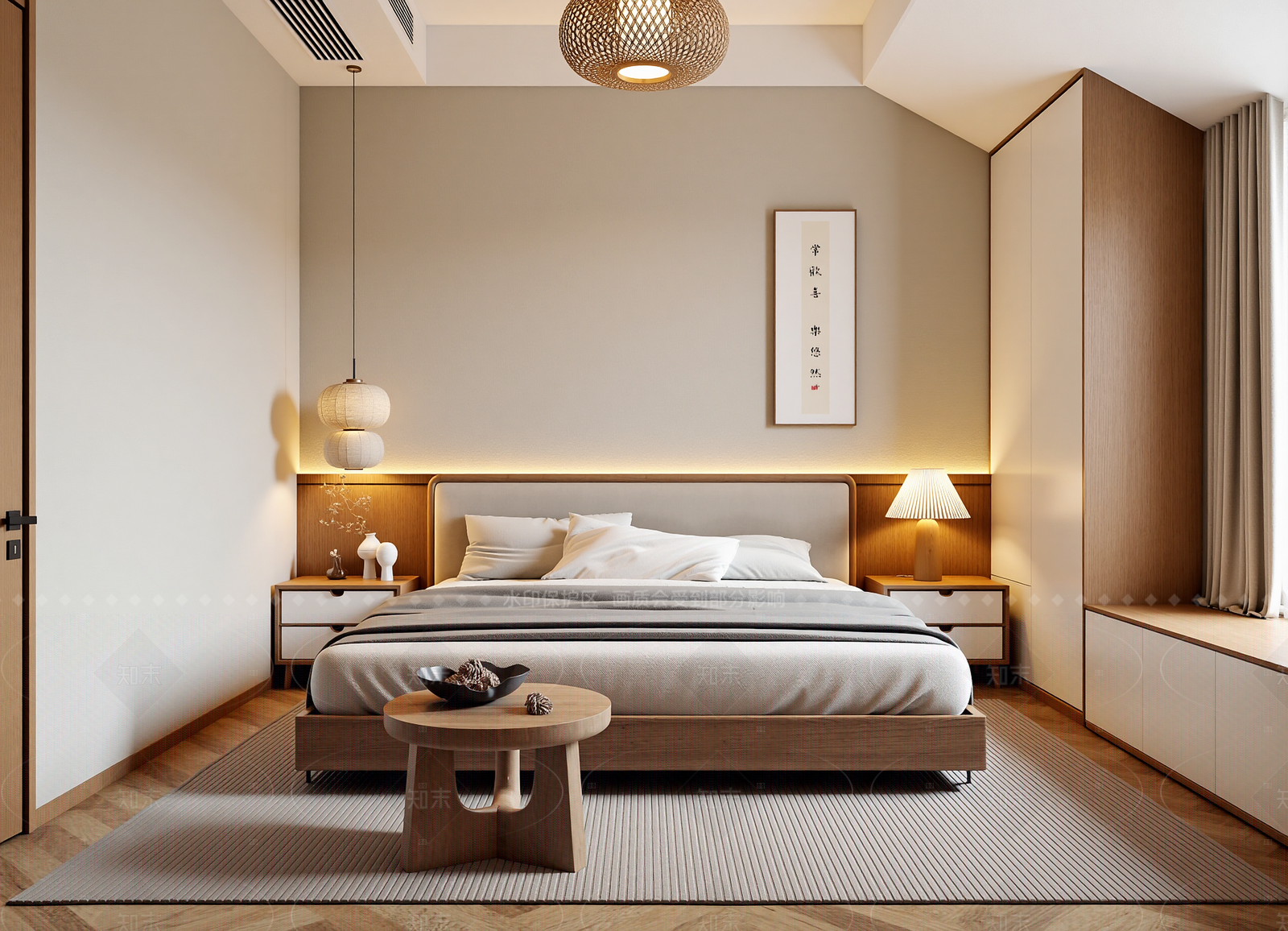 日式宋式卧室3D模型下载【ID:1214572921】