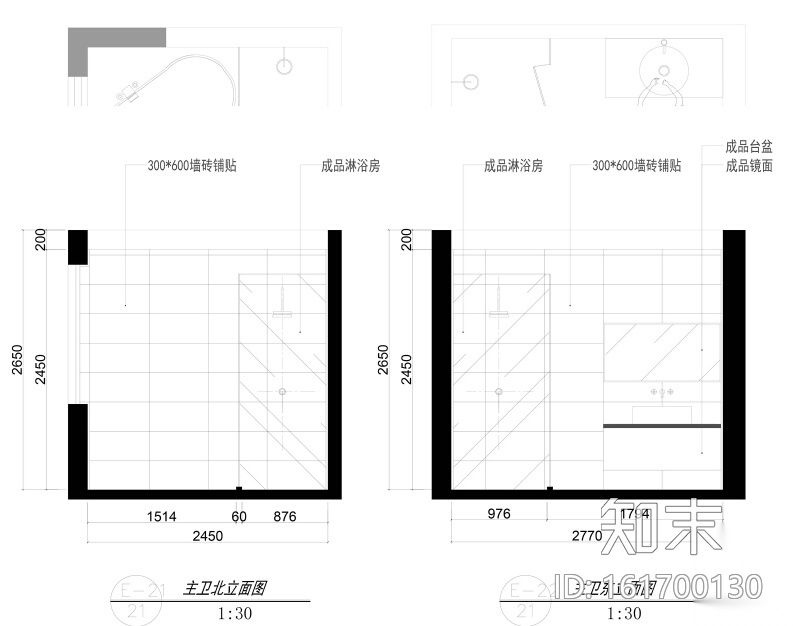 张家港君临新城——200㎡灰蓝畅想住宅设计施工图及效果...cad施工图下载【ID:161700130】