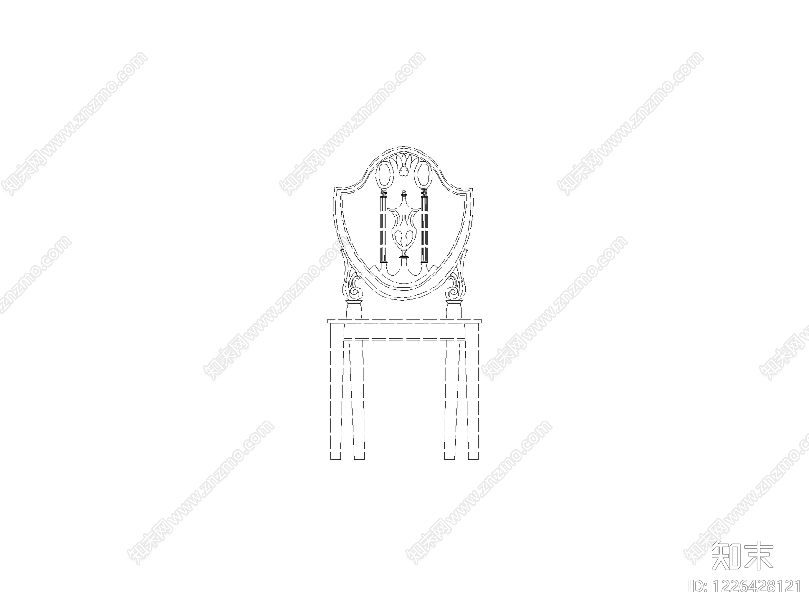 桌子cad施工图下载【ID:1226428121】
