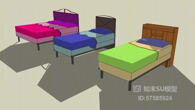 儿童床SU模型下载【ID:519291388】