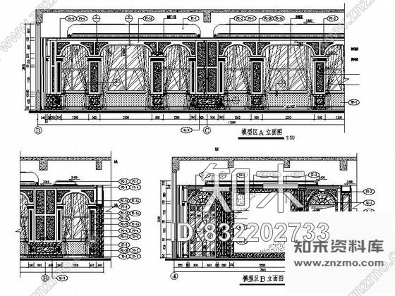 图块/节点售楼处模型区立面图cad施工图下载【ID:832202733】