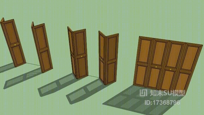 门组合SU模型下载【ID:717884565】