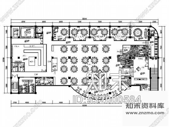 施工图原创复古高档中式餐厅室内设计CAD施工图含设计方案施工图下载【ID:532000584】