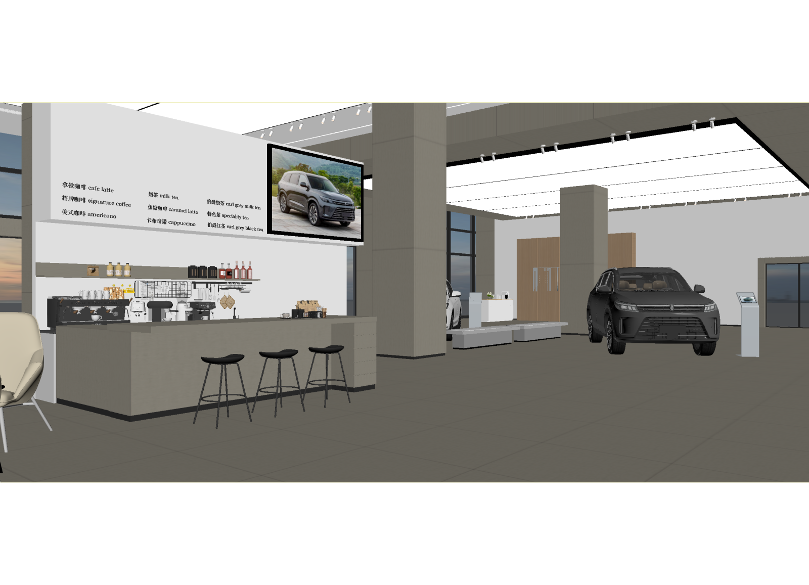 现代汽车展厅3D模型下载【ID:1215077660】