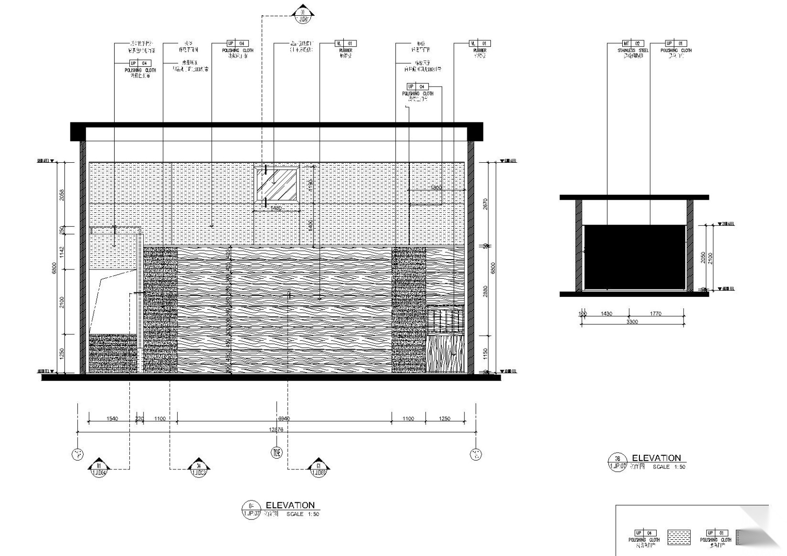 [广州]香港OFT-珠海英皇UA影城装修施工图+机电图+实景...cad施工图下载【ID:160712166】