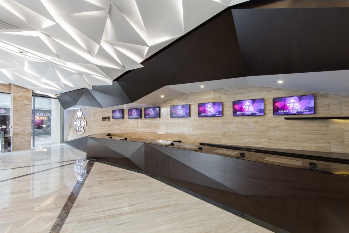 [广州]香港OFT-珠海英皇UA影城装修施工图+机电图+实景...cad施工图下载【ID:160712166】