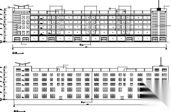 某五层商务中心建筑施工图cad施工图下载【ID:151435137】