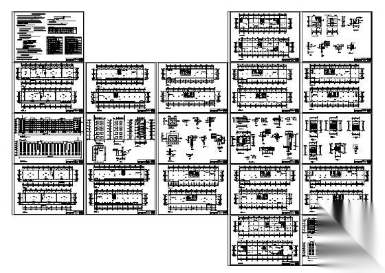 某五层商务中心建筑施工图cad施工图下载【ID:151435137】