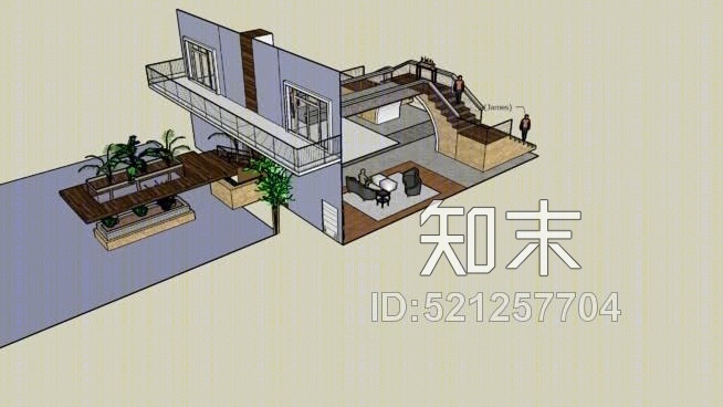 酒店大堂：正在进行中SU模型下载【ID:521257704】