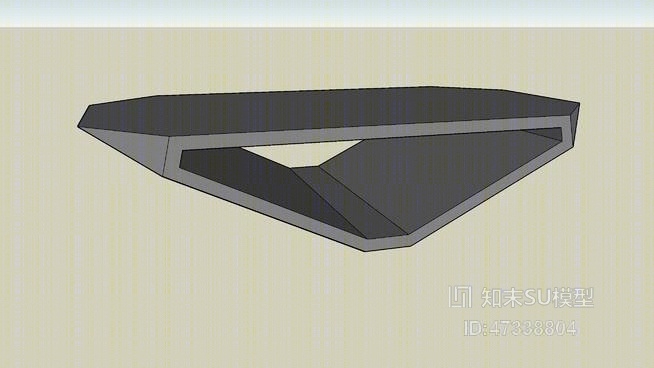 现代咖啡桌SU模型下载【ID:47338804】