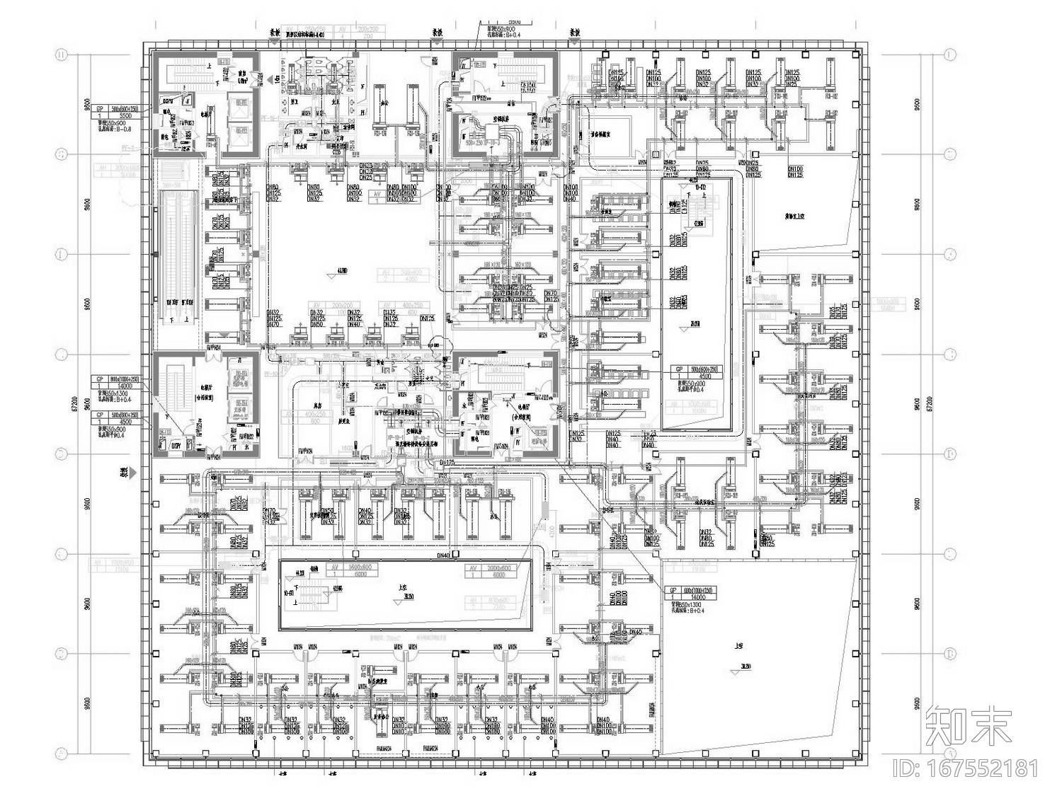 [江苏]高层文化图书馆空调通风及消防排烟系统施工图(...施工图下载【ID:167552181】