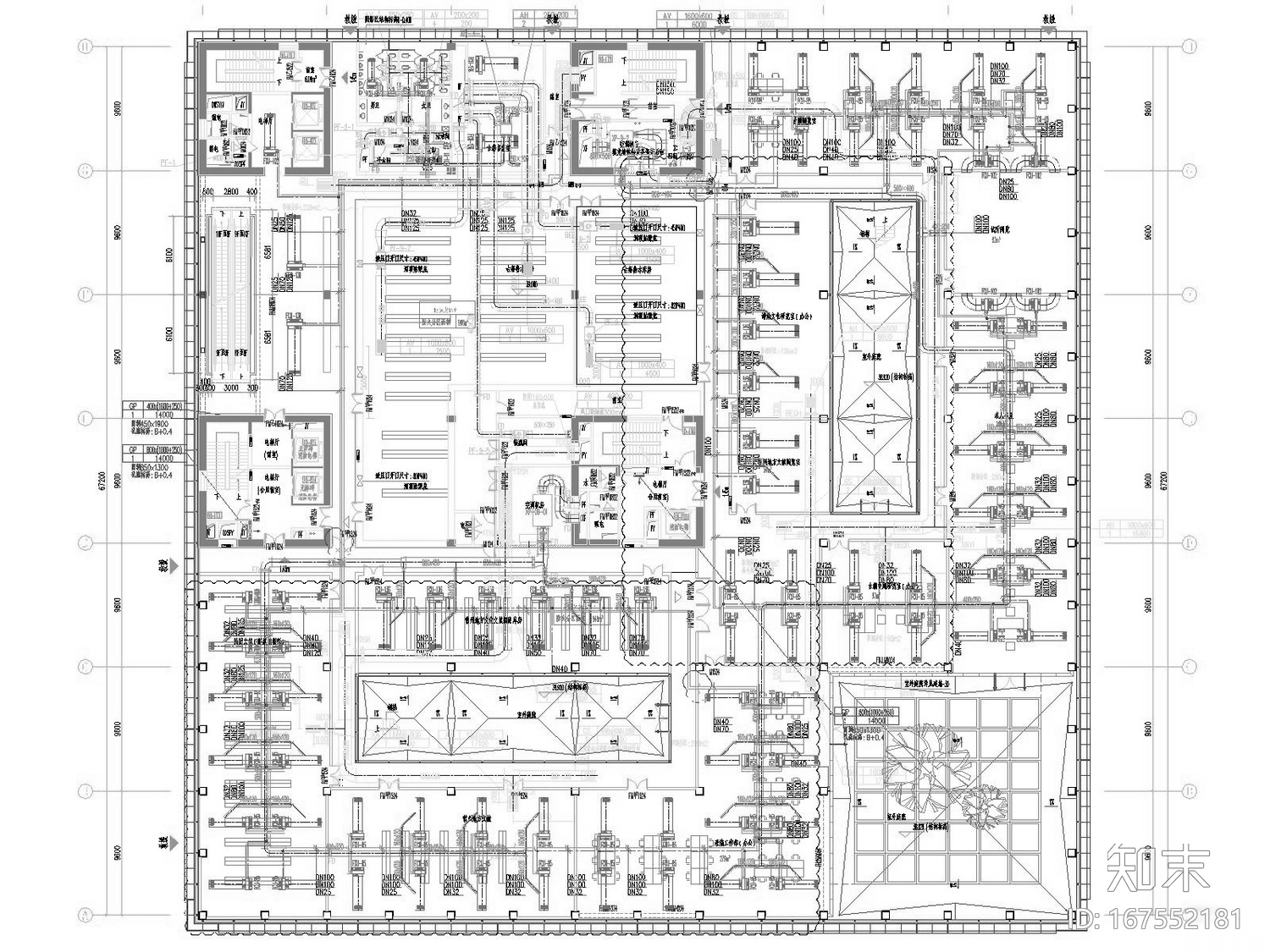 [江苏]高层文化图书馆空调通风及消防排烟系统施工图(...施工图下载【ID:167552181】