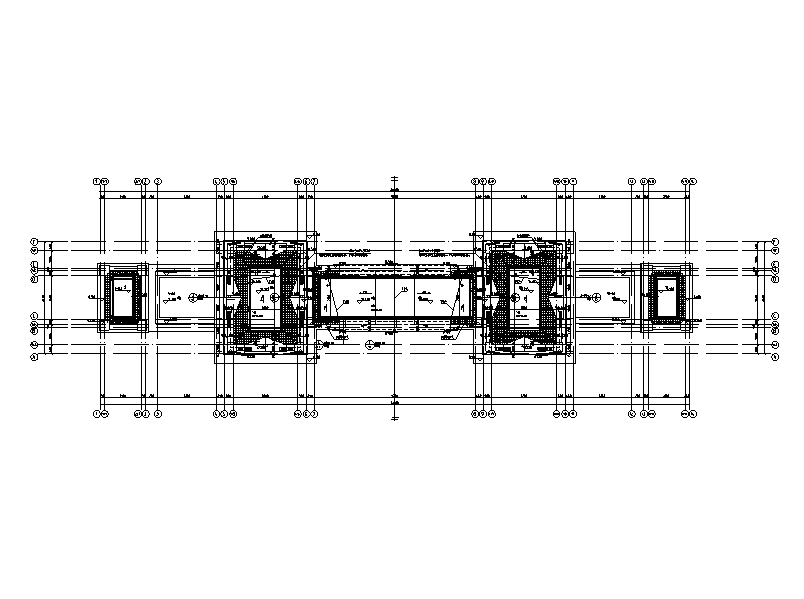 眉山恒大悦府主大门建筑施工图设计（CAD）施工图下载【ID:164877128】