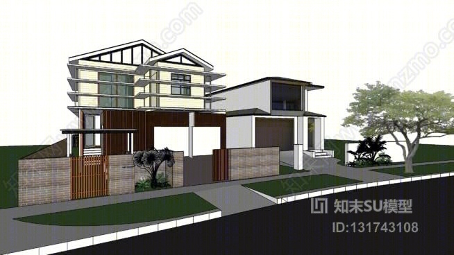 澳大利亚的住宅，房子10SU模型下载【ID:131743108】