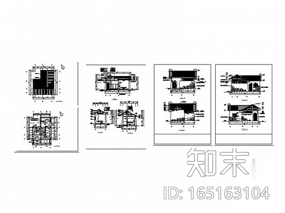 某旅游景区公共卫生间厕所建筑cad施工图下载【ID:165163104】