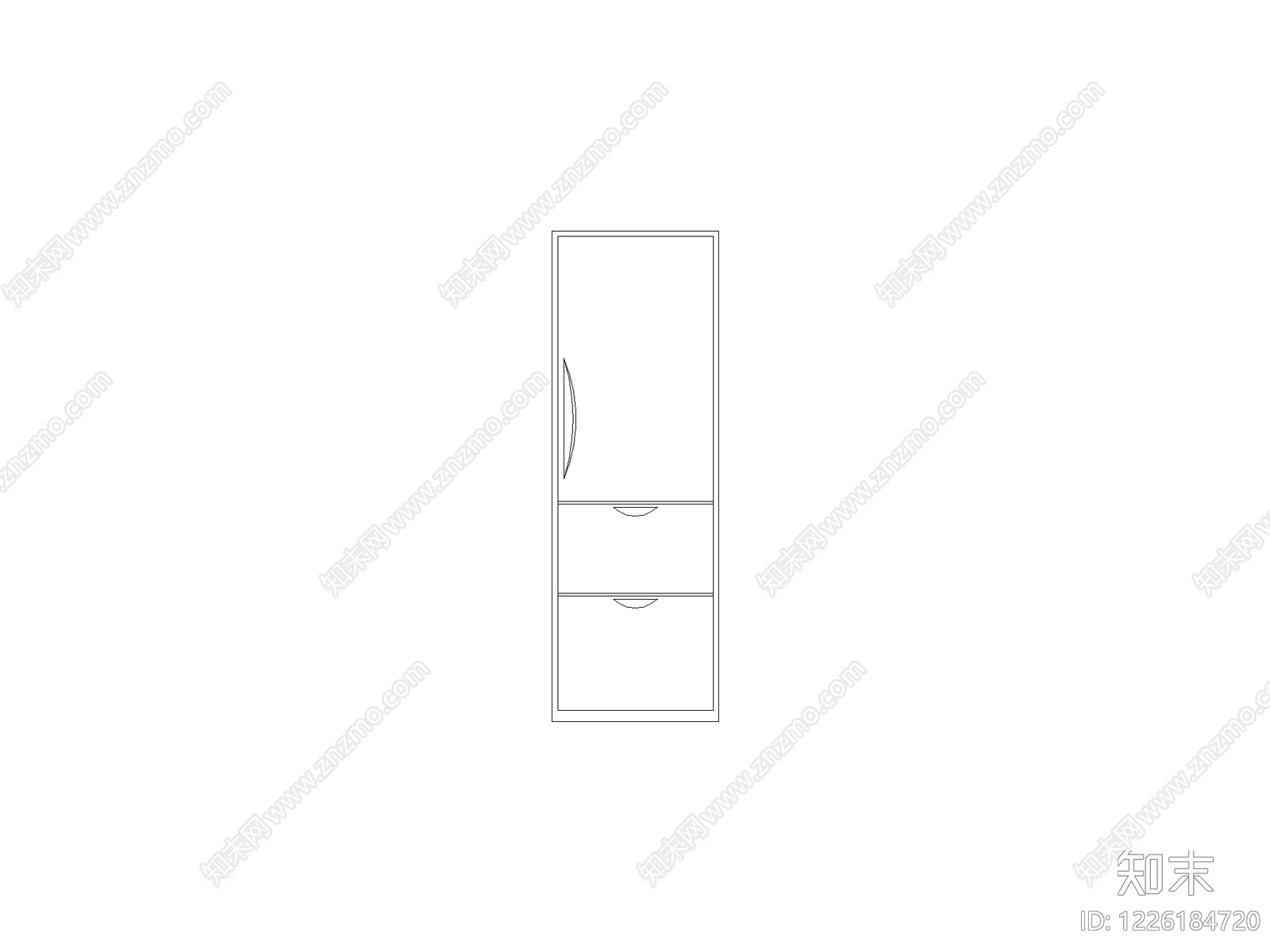 柜子cad施工图下载【ID:1226184720】