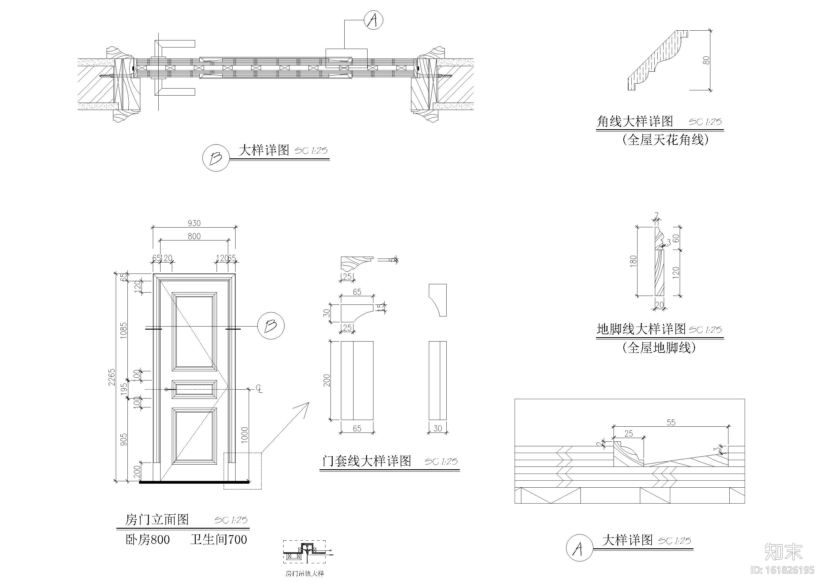 欧式家具装饰图块节点详图cad施工图下载【ID:161826195】