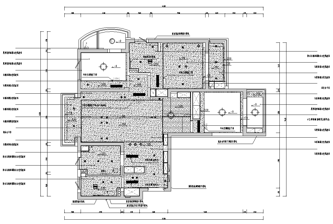 [浙江]杭州现代三居室住宅施工图_附3D模型施工图下载【ID:168050162】