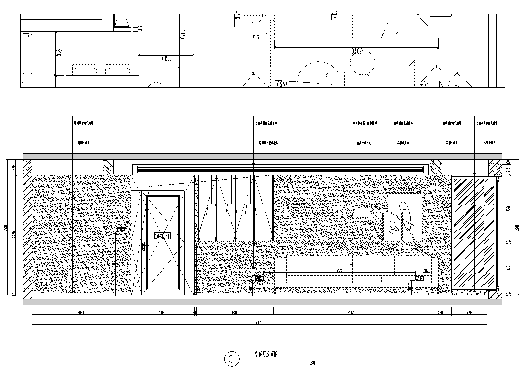 [浙江]杭州现代三居室住宅施工图_附3D模型施工图下载【ID:168050162】