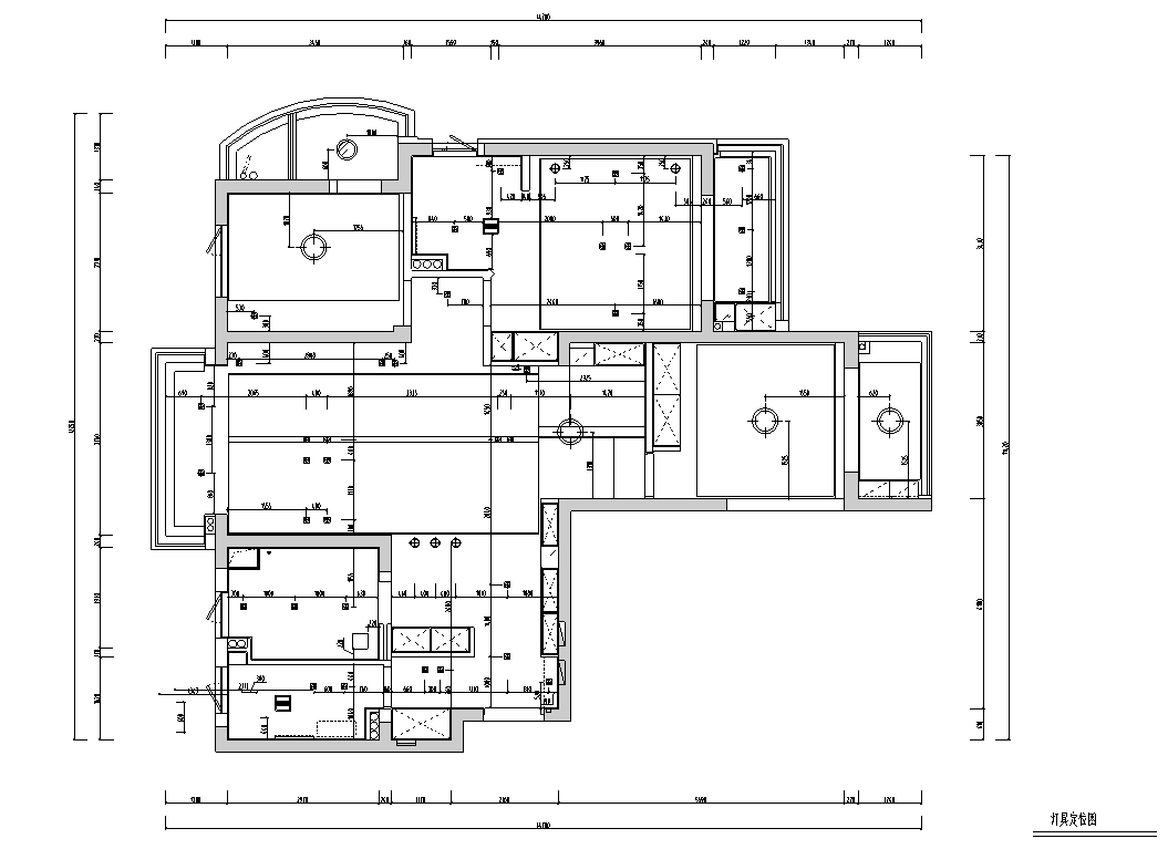 [浙江]杭州现代三居室住宅施工图_附3D模型施工图下载【ID:168050162】