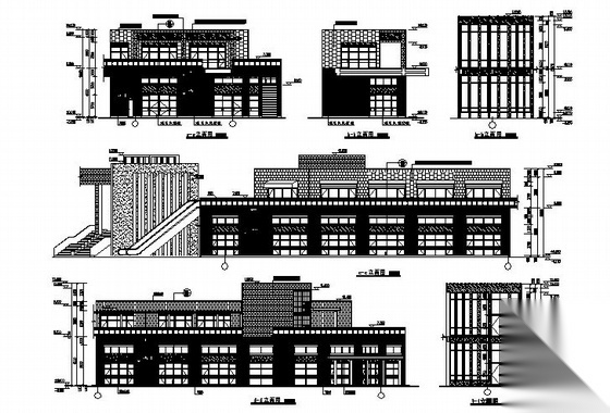 [廊坊市]某二层商业步行街建筑施工图cad施工图下载【ID:151508189】