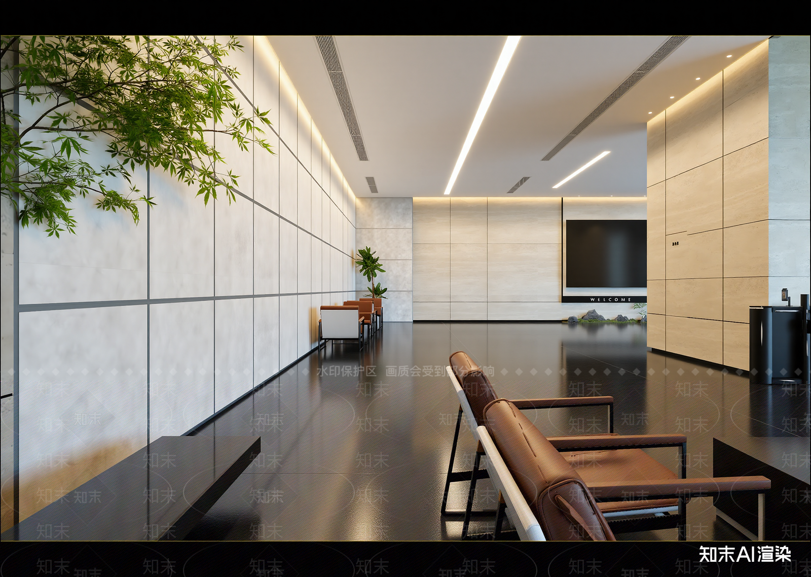 现代接待室3D模型下载【ID:1214735416】