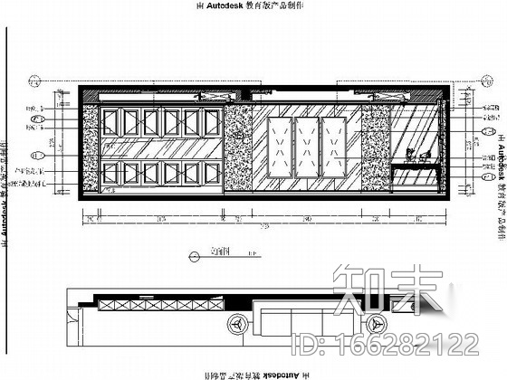 [青岛]三居室新潮大气家装施工图（含效果图）cad施工图下载【ID:166282122】