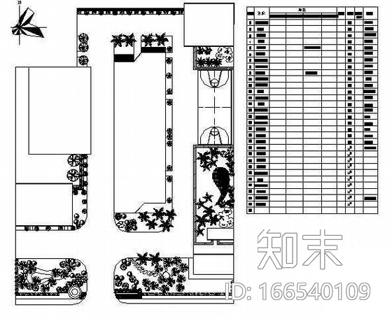 广东深圳某基因厂环境绿化平面图cad施工图下载【ID:166540109】