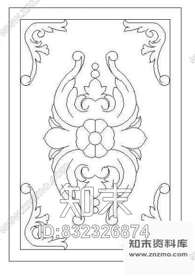 图块/节点中式装饰图案cad施工图下载【ID:832326874】
