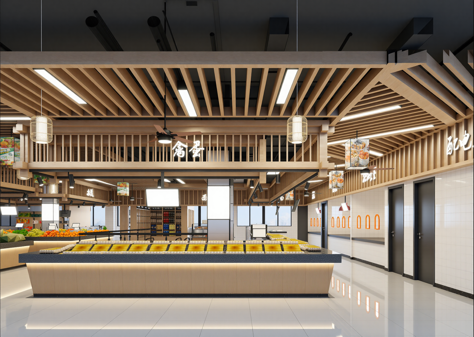 现代超市3D模型下载【ID:1215048260】