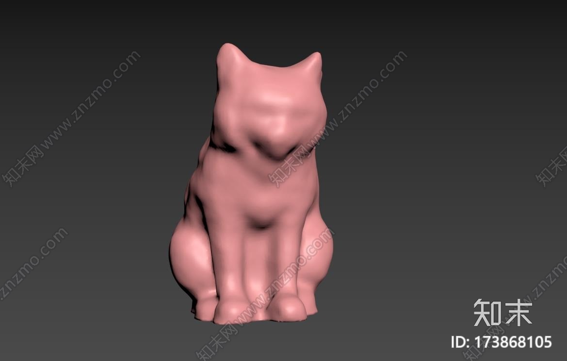 猫雕塑3d打印模型下载【ID:173868105】