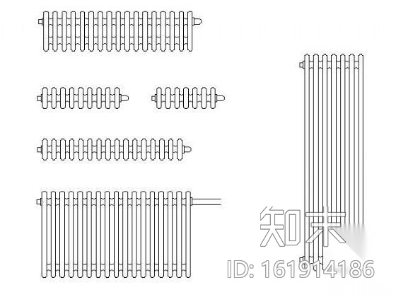 暖气图块cad施工图下载【ID:161914186】