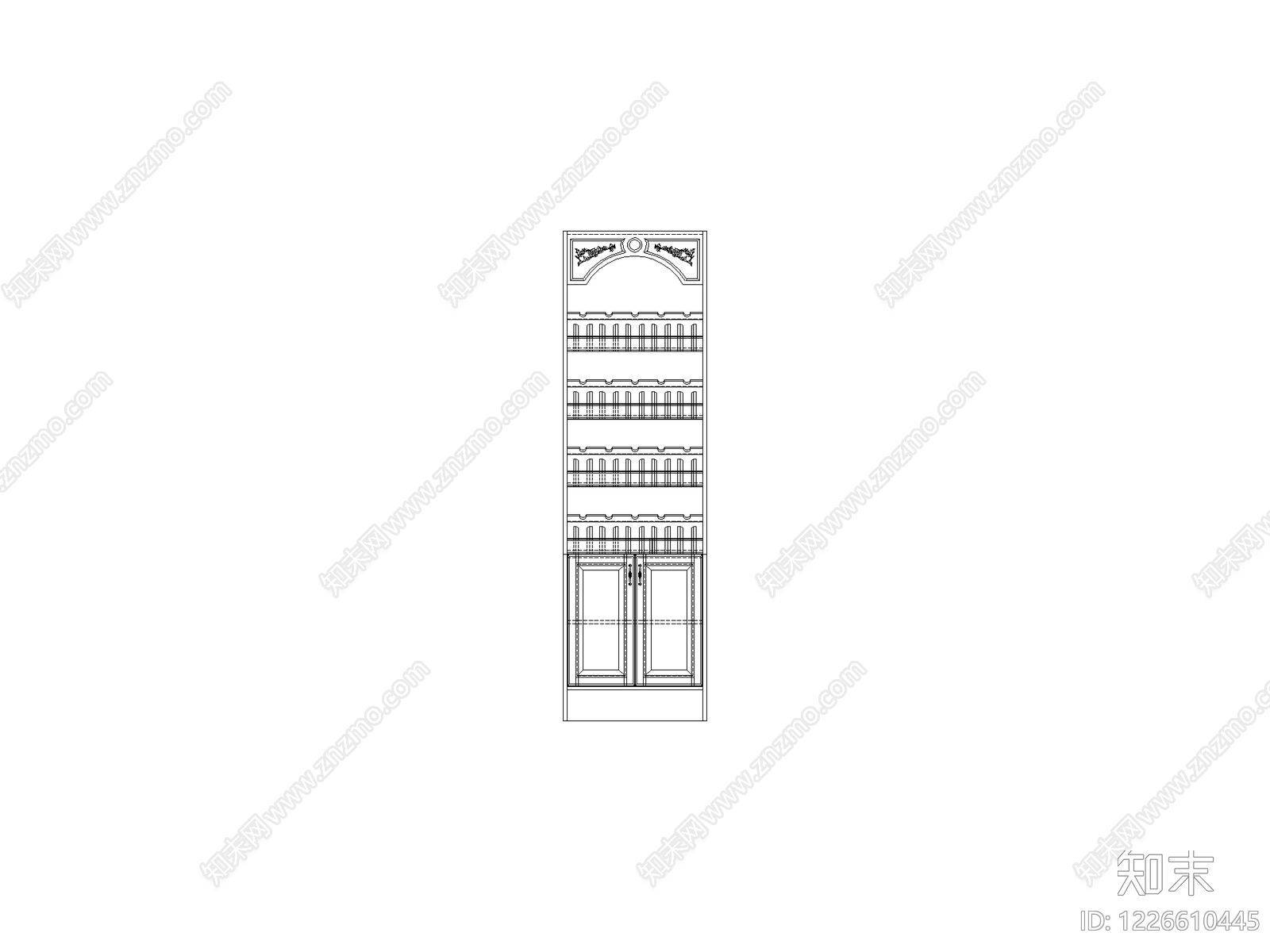 柜子cad施工图下载【ID:1226610445】