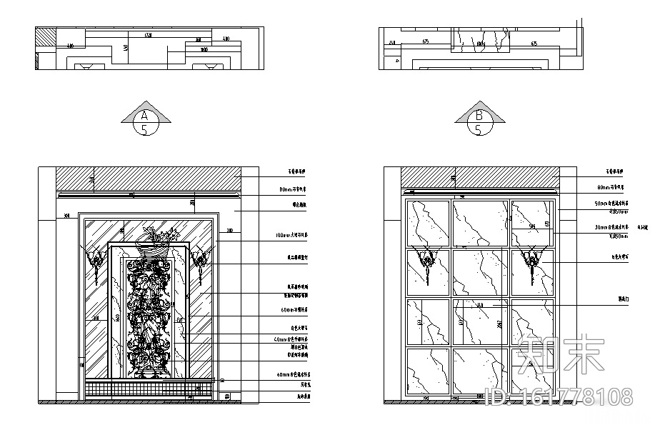 [江苏]中贯•美墅馆别墅家装设计施工图（附高清效果图）cad施工图下载【ID:161778108】