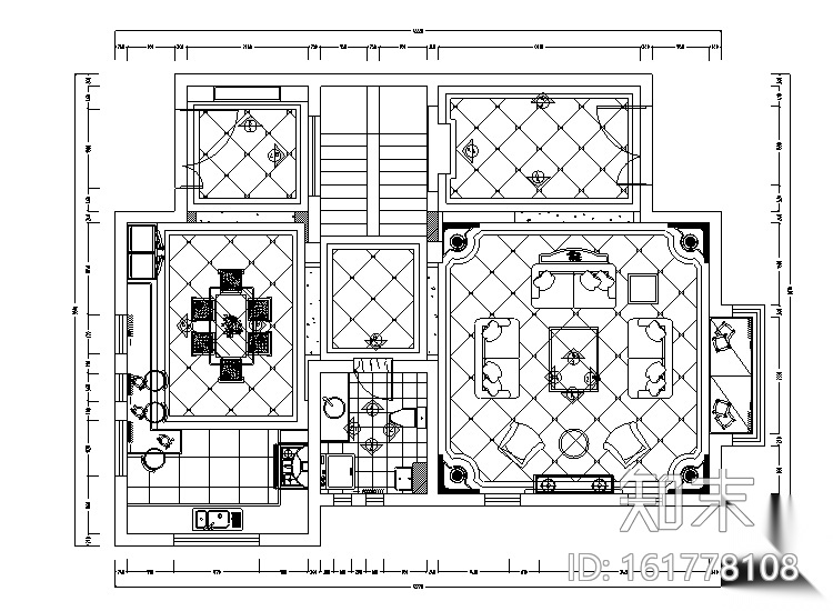 [江苏]中贯•美墅馆别墅家装设计施工图（附高清效果图）cad施工图下载【ID:161778108】