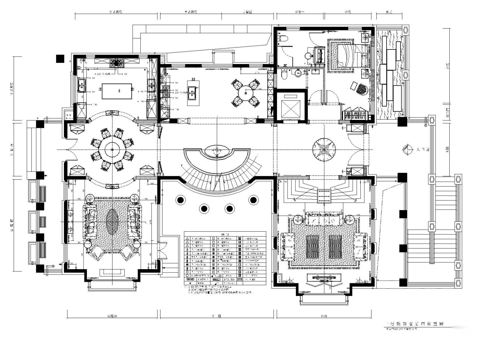 [广东]中山远洋城别墅C2户型全套施工图cad施工图下载【ID:160474158】