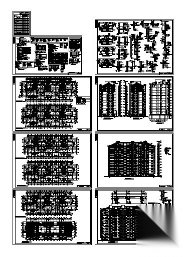 温州某小区十一层住宅楼建筑施工图(4#楼)cad施工图下载【ID:149844128】