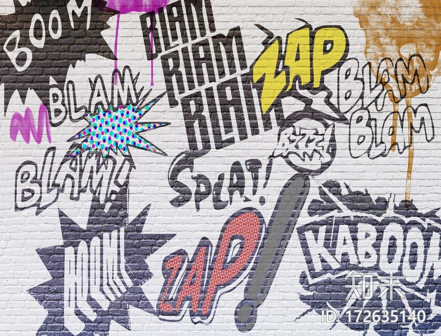 涂鸦壁纸贴图下载【ID:172635140】