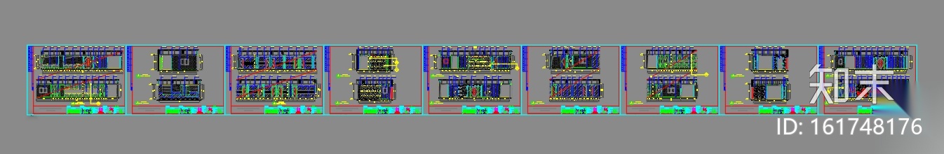 现代--办公空间装修设计施工图+效果图施工图下载【ID:161748176】